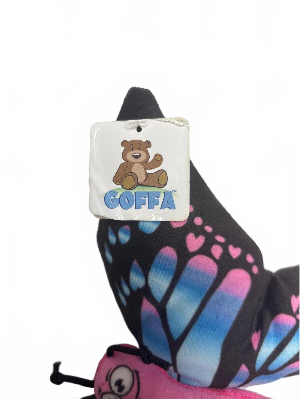 Goffa Pink and Blue Butterfly Plush 6" Stuffed Animal NWT - Picture 5 of 6